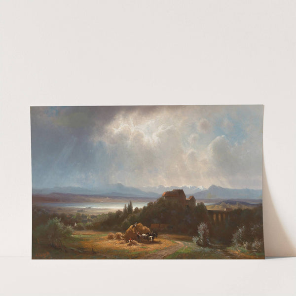 At the Hay Harvest by Robert Schietzold