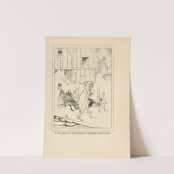 At the head of the procession marched Chanticleer by Jean de Bosschère