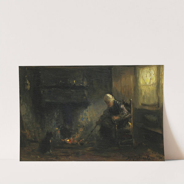 At The Hearth by Jozef Israëls