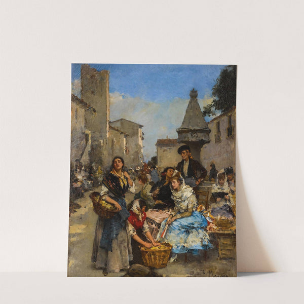 At the Market by Francesc Miralles i Galaup