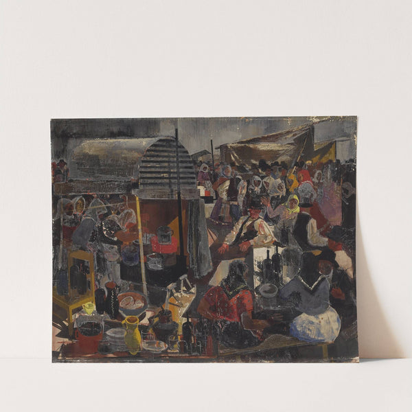 At the Market by Vilmos Aba-Novák