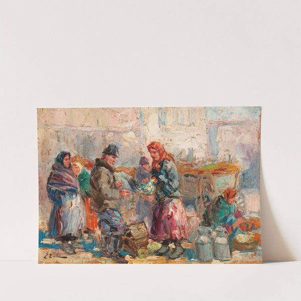 At the Market by Erno Erb