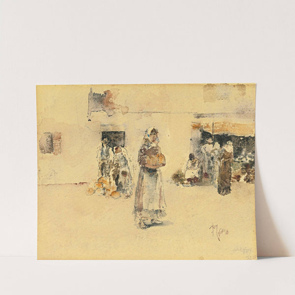 At The Marketplace by Robert Frederick Blum
