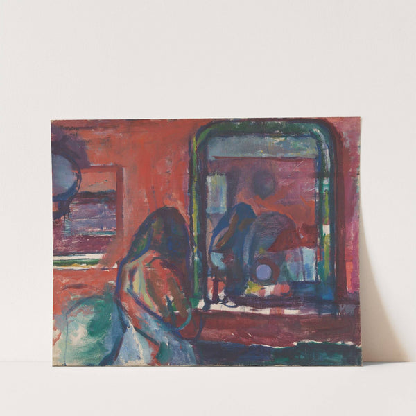 At the Mirror by Ludvig Karsten