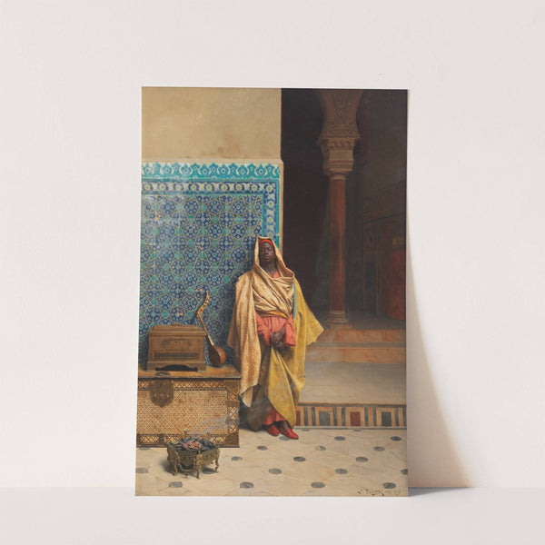 At the Mosque by Ludwig Deutsch