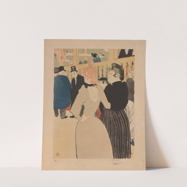 At the Moulin Rouge; La Goulue and Her Sister (1892) by Henri de Toulouse-Lautrec