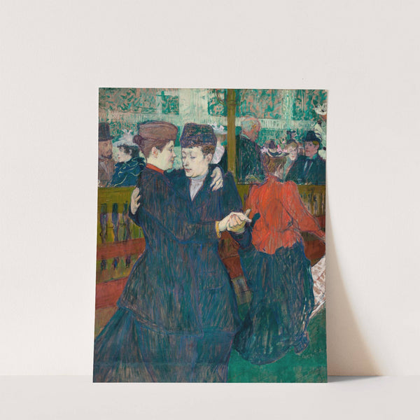 At the Moulin-Rouges, Two Women Walzing (1892) by Henri de Toulouse-Lautrec