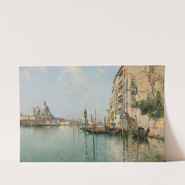 At The Mouth Of The Grand Canal, Santa Maria Della Salute In The Distance by Emilio Sánchez-Perrier