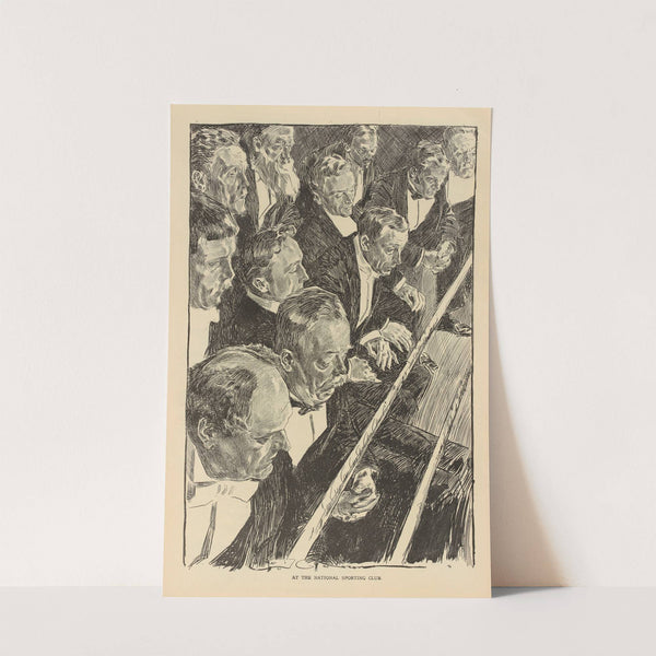 At the national sporting club (1893-1900) by Charles Dana Gibson
