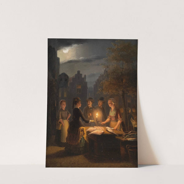 At the night market by Pieter Gerardus Sjamaar