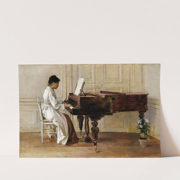 At the Piano by Theodore Robinson
