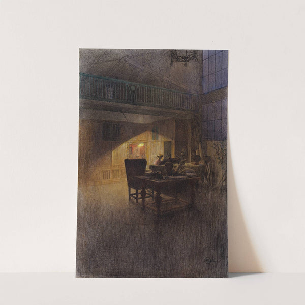 At the Piano (1900) by Carl Larsson