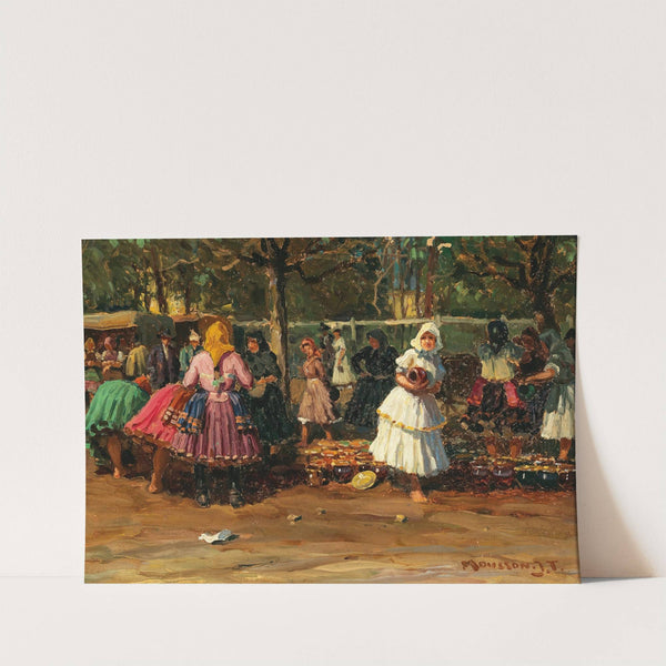 At the Pottery Market by Jozef Teodor Mousson