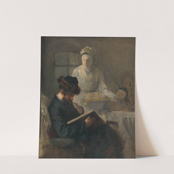 At the rabbi’s (1875–1890) by Leopold Horovitz