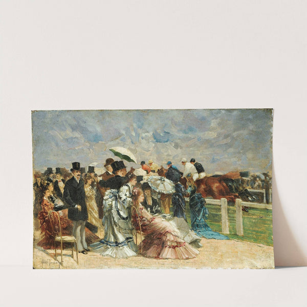 At the races by Louis Abel-Truchet