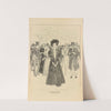 At the royal academy (1893-1900) by Charles Dana Gibson