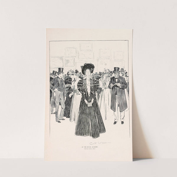 At the Royal Academy (1896) by Charles Dana Gibson