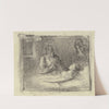 At the sickbed by Otto Scholderer