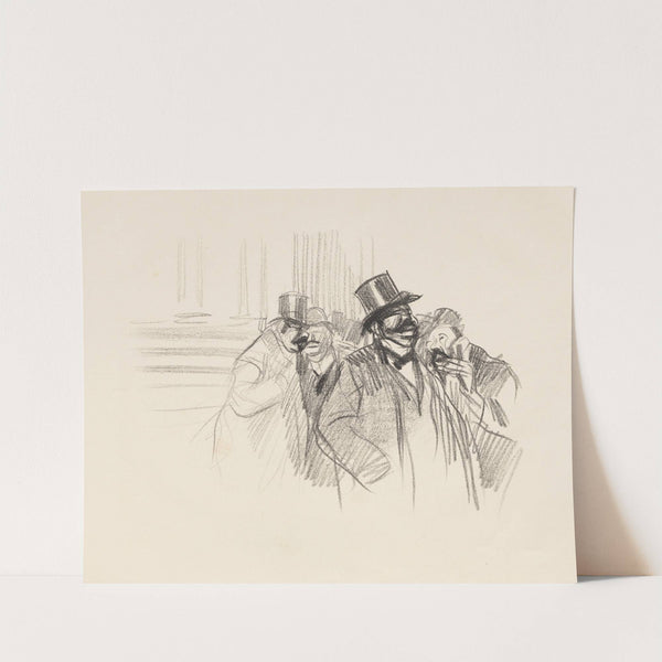 At the Stock Exchange (c. 1900) by Jean-Louis Forain