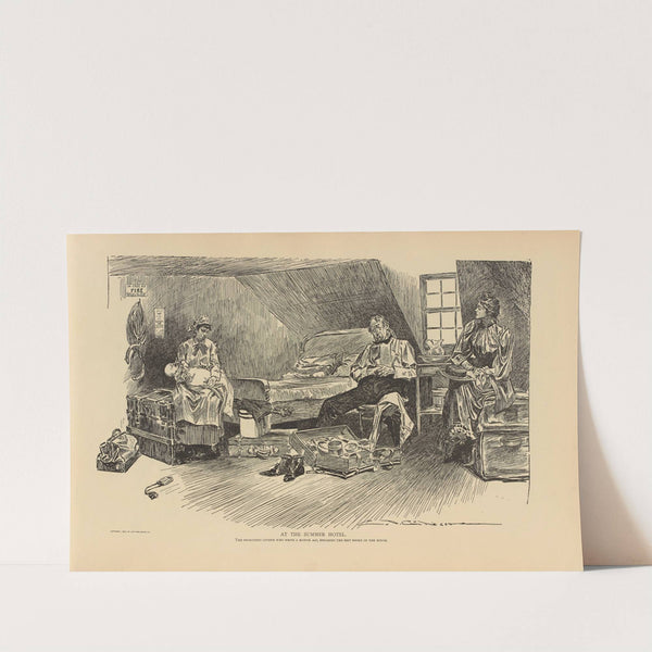 At the summer hotel (1893-1900) by Charles Dana Gibson