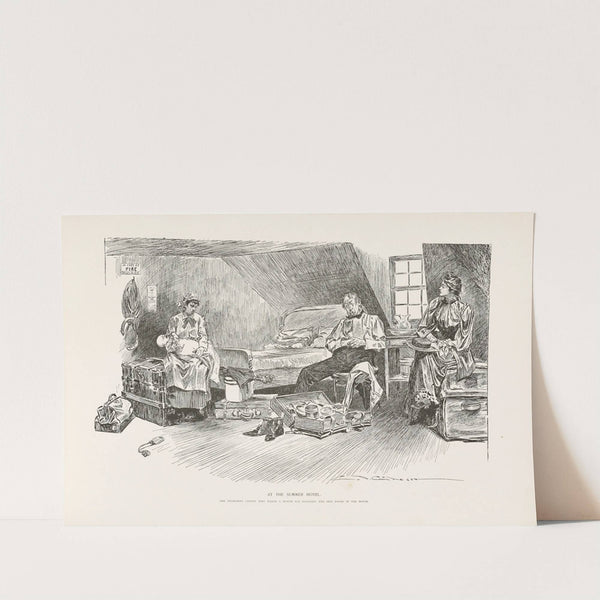 At the summer hotel (1896) by Charles Dana Gibson