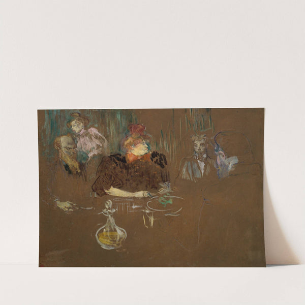 At the Table of Monsieur and Madame Natanson by Henri de Toulouse-Lautrec