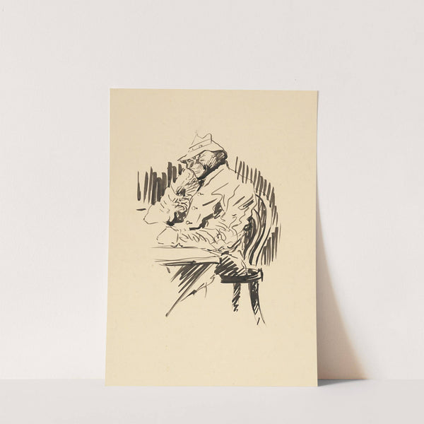 At the table (Study) by Arnold Peter Weisz-Kubínčan