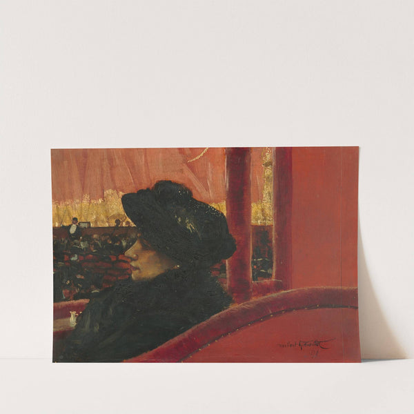 At the theatre by Norbert Goeneutte