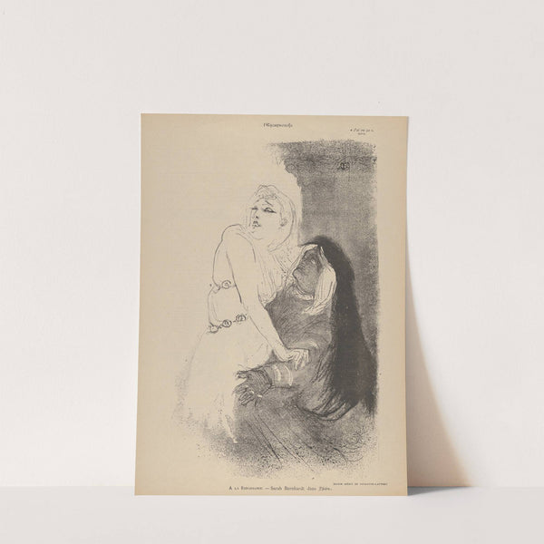 At the Théâtre de la Renaissance; Sarah Bernhardt in Phèdre (1893) by Henri de Toulouse-Lautrec