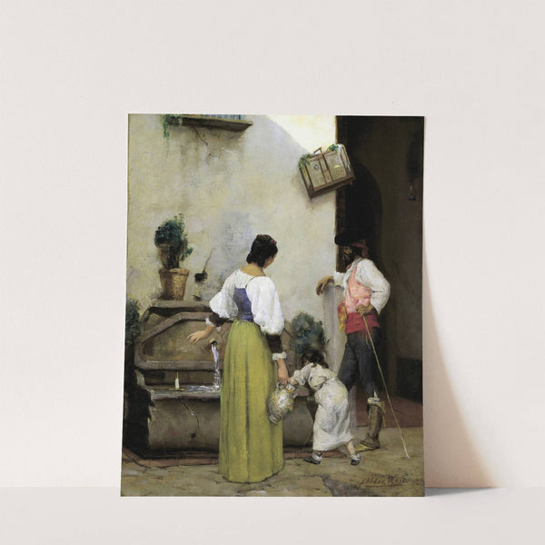 At the Water Trough by Julian Alden Weir