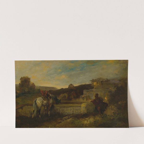 At The Watering Hole by Adolf Schreyer