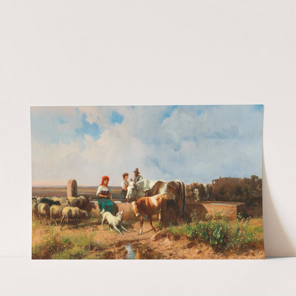 At The Watering Place by András Markó