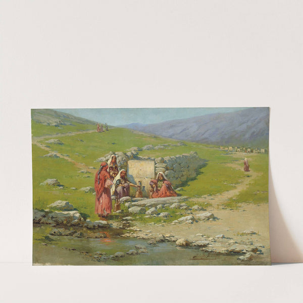 At the well by Richard Karlovich Zommer