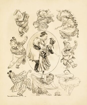 At the White House. After Mar 4, 09 Dancing will supersede Tennis (1909) — size preview