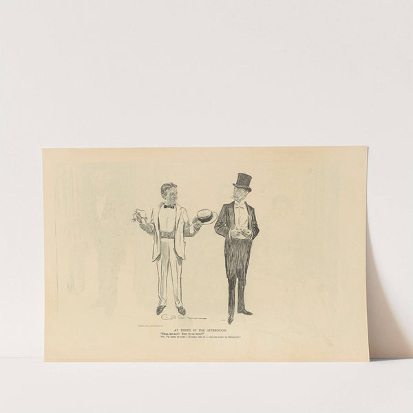 At three in the afternoon (1893-1900) by Charles Dana Gibson