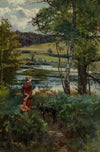 At water’s edge