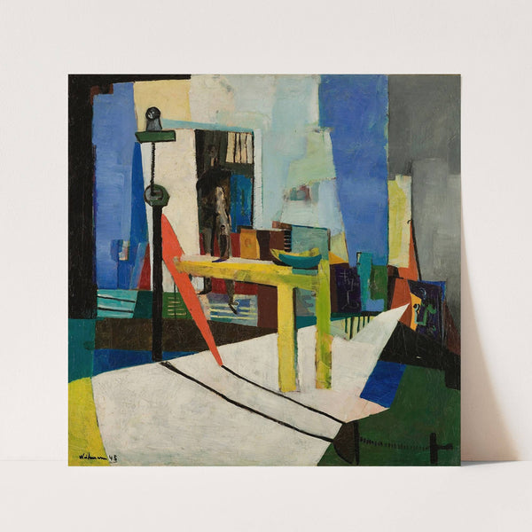 Atelierinteriør (1945) by Jakob Weidemann