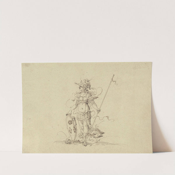 Athena mit Lanze und Schild by Jost Amman