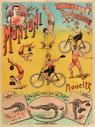 Athlete Contorsionniste Montoni Novelty Unique Dans Son Genre (1888)