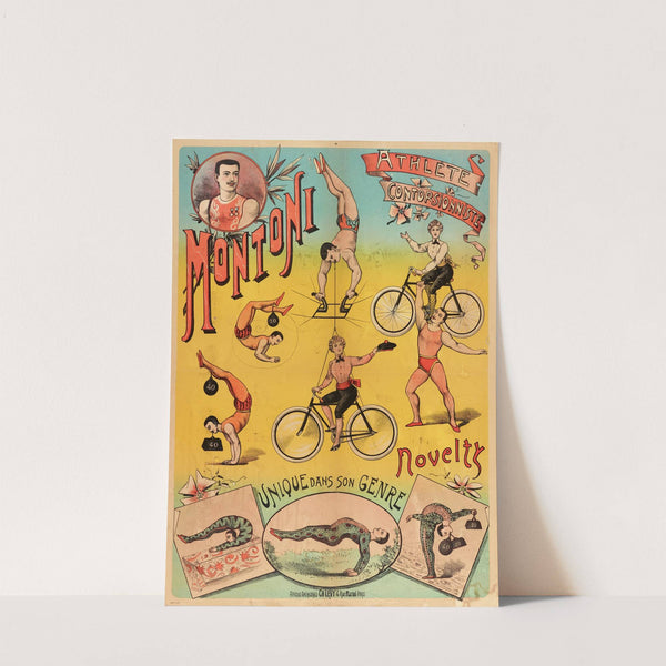 Athlete Contorsionniste Montoni Novelty Unique Dans Son Genre (1888) by Imp. Charles Lévy