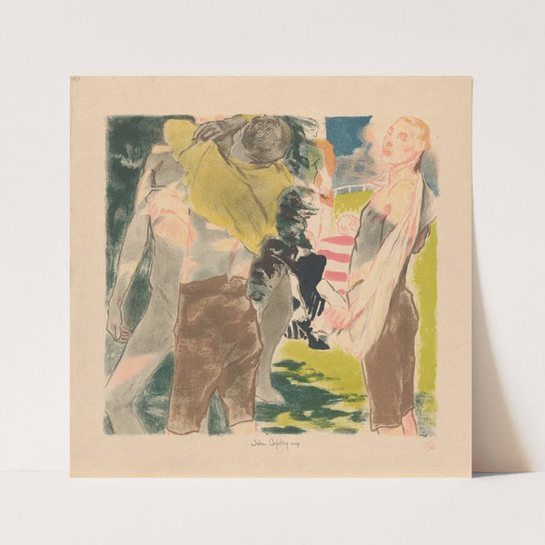 Athletes Dressing (1912) by John Copley