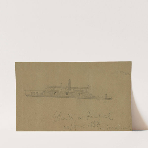 Atlanta or Fingal captured 1863 in Savannah (1863) by Alfred Rudolph Waud