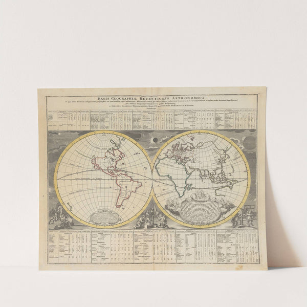 Atlas Coelestis Pl.15 (1742) by Johann Gabriel Doppelmayr