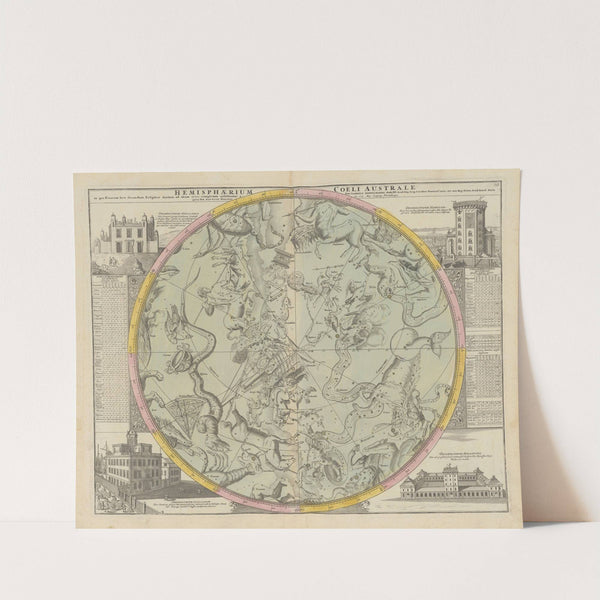 Atlas Coelestis Pl.19 (1742) by Johann Gabriel Doppelmayr