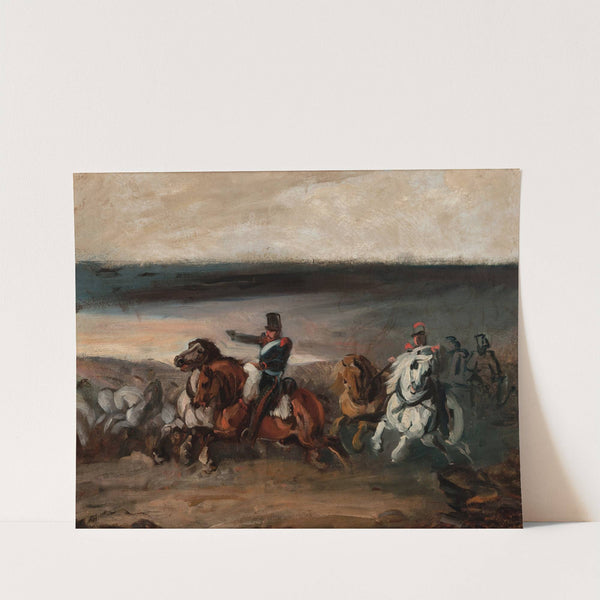 Attack of French Artillery by Piotr Michałowski