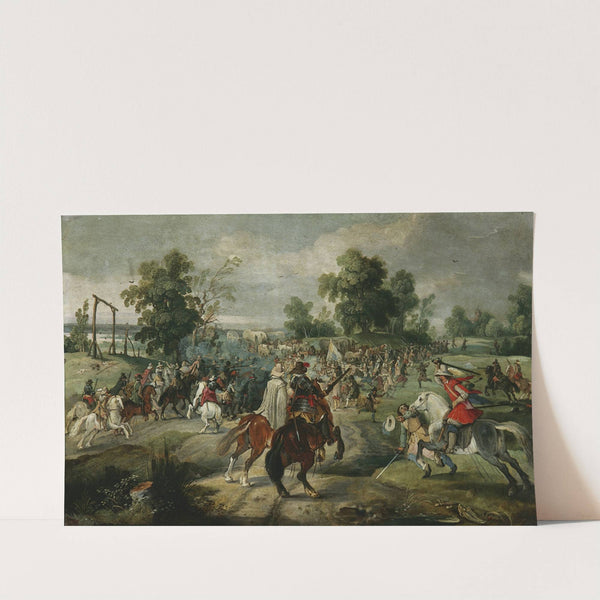 Attack on a convoy by Sebastian Vrancx