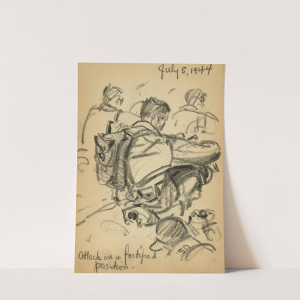 Attack on a fortified position by Victor Alfred Lundy