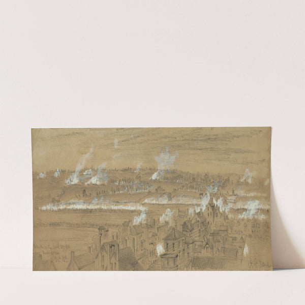 Attack on the rebel works. Fredericksburg. Dec. 13th (1862) by Alfred Rudolph Waud