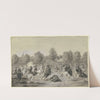 Attacke der französischen Cavallerie auf die Stadt Frankfurt am Main im April 1797 by Anton Radl
