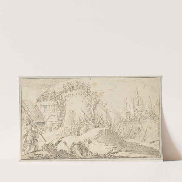 Attacks on the Walls of a City (1696–1770) by Giovanni Battista Tiepolo
